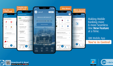 QIB Continues to Introduce New Features to its Award-Winning Mobile App